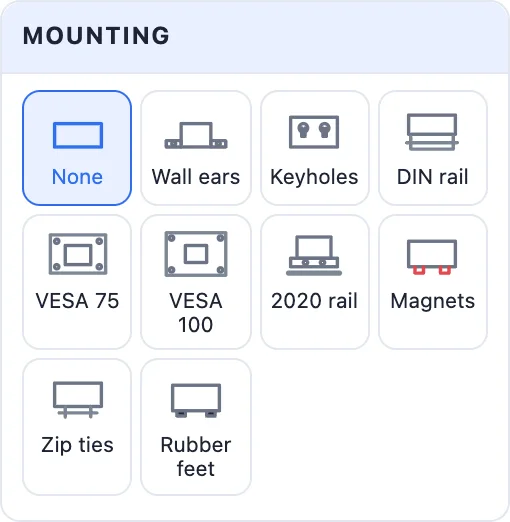 The Mounting card: picture tiles for every mount