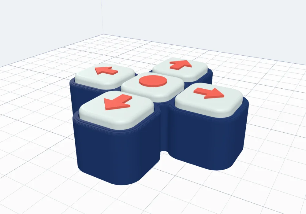 A clicker put together in the preview