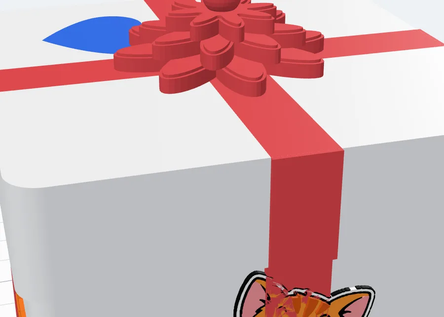 The cat with its dark outline raised