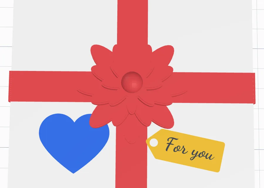 A yellow luggage tag with For you on the lid