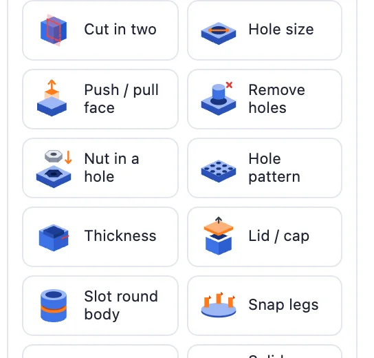 The Lid / cap tile in the Body card