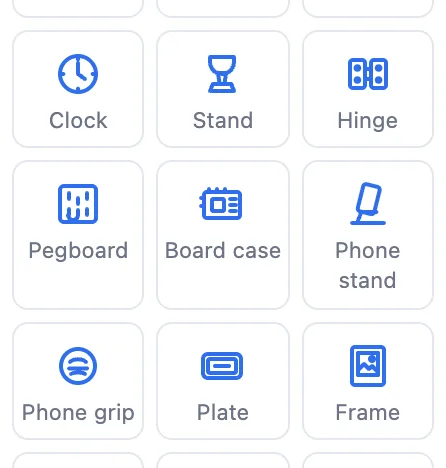 The Pegboard tile in the Generators list