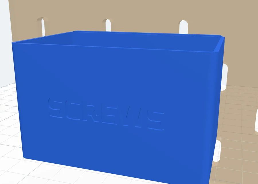 A box with SCREWS engraved into its front