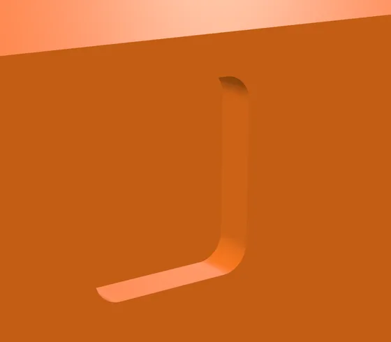 The pocket cut into the body's face for a peg's head